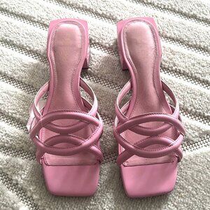 Cecelia New York Pink Mules, in size Women's US 7.5